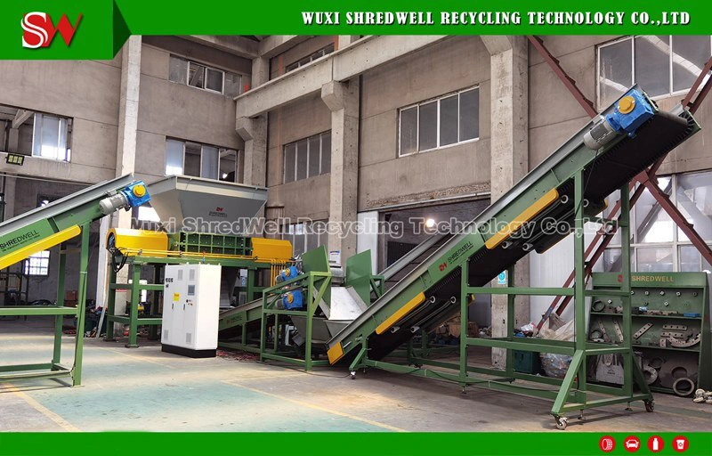 Double/Two Shaft Shredder for Recycling Metal Scraps/Used Tires/Soild Waste/Plastic/Wood