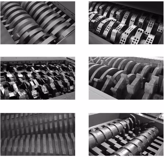 Triturador de latas de metal de aço de ferro e fio de cobre elétrico para reciclagem de fio de cobre de sucata de eixo duplo